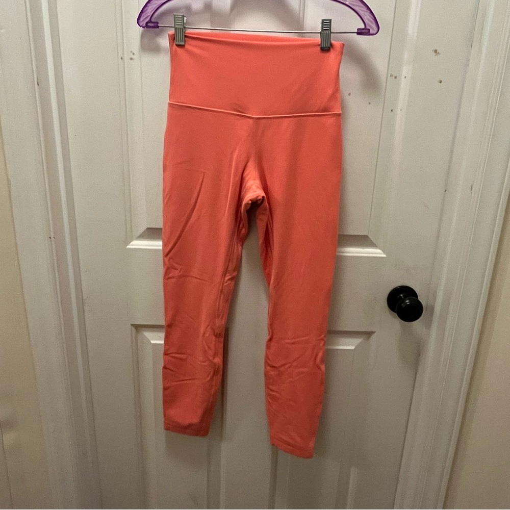 🍋 LIKE NEW Lululemon Double-lined Align HR Pant 25" - Raspberry Cream (?) - Sz 6